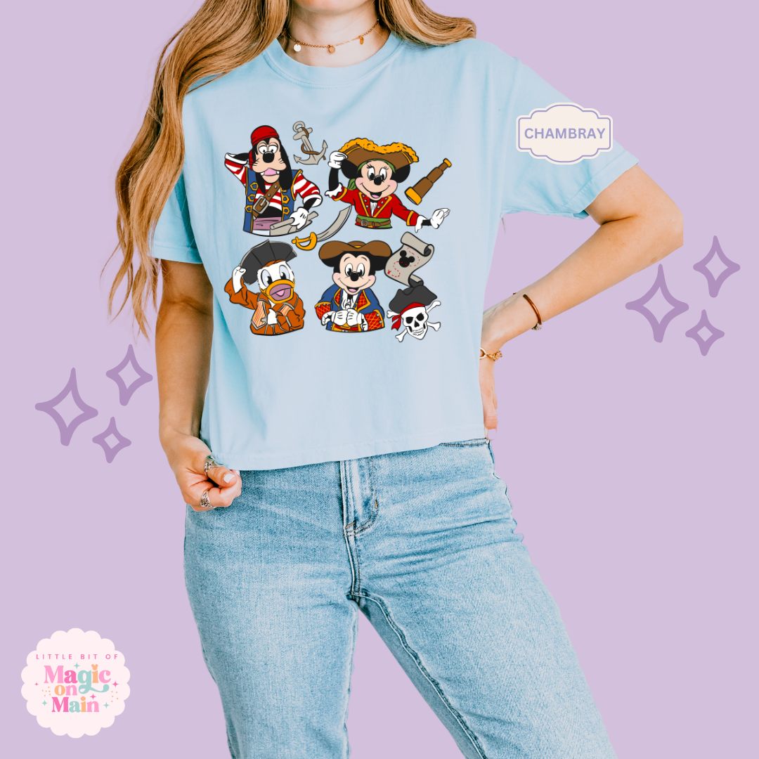 PRINTED PIRATES 2 -  WOMENS BOXY T-SHIRT