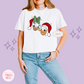 PRINTED DONALD & DAISY CHRISTMAS - WOMENS BOXY T-SHIRT