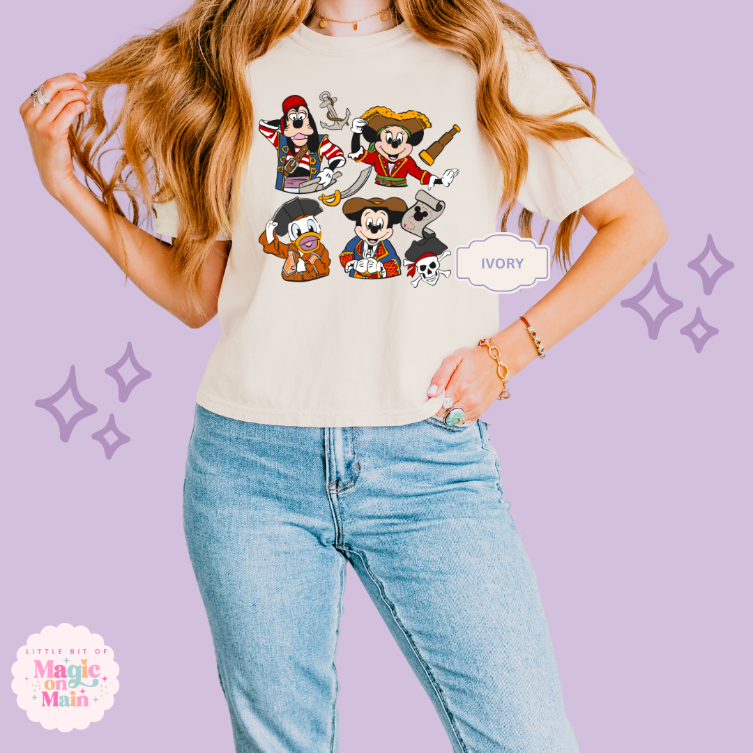 PRINTED PIRATES 2 -  WOMENS BOXY T-SHIRT