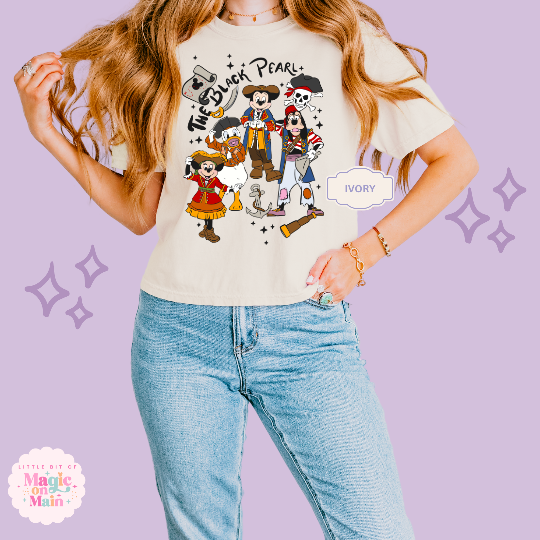 PRINTED PIRATES -  WOMENS BOXY T-SHIRT