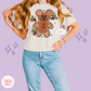 PRINTED GINGERBREAD - WOMENS BOXY T-SHIRT