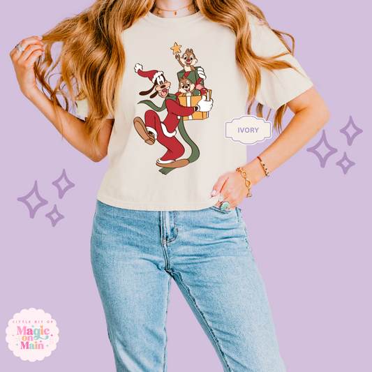 PRINTED GOOFY AND FRIENDS - WOMENS BOXY T-SHIRT