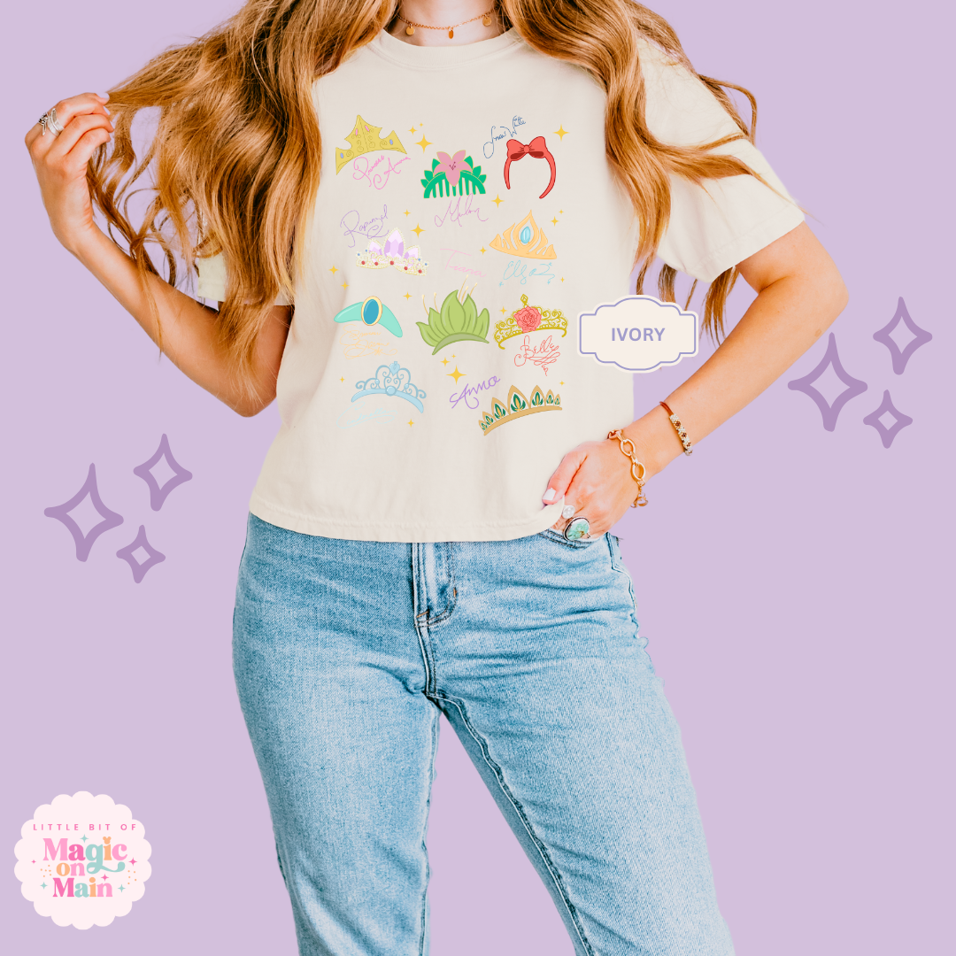 PRINTED CROWNS -  WOMENS BOXY T-SHIRT