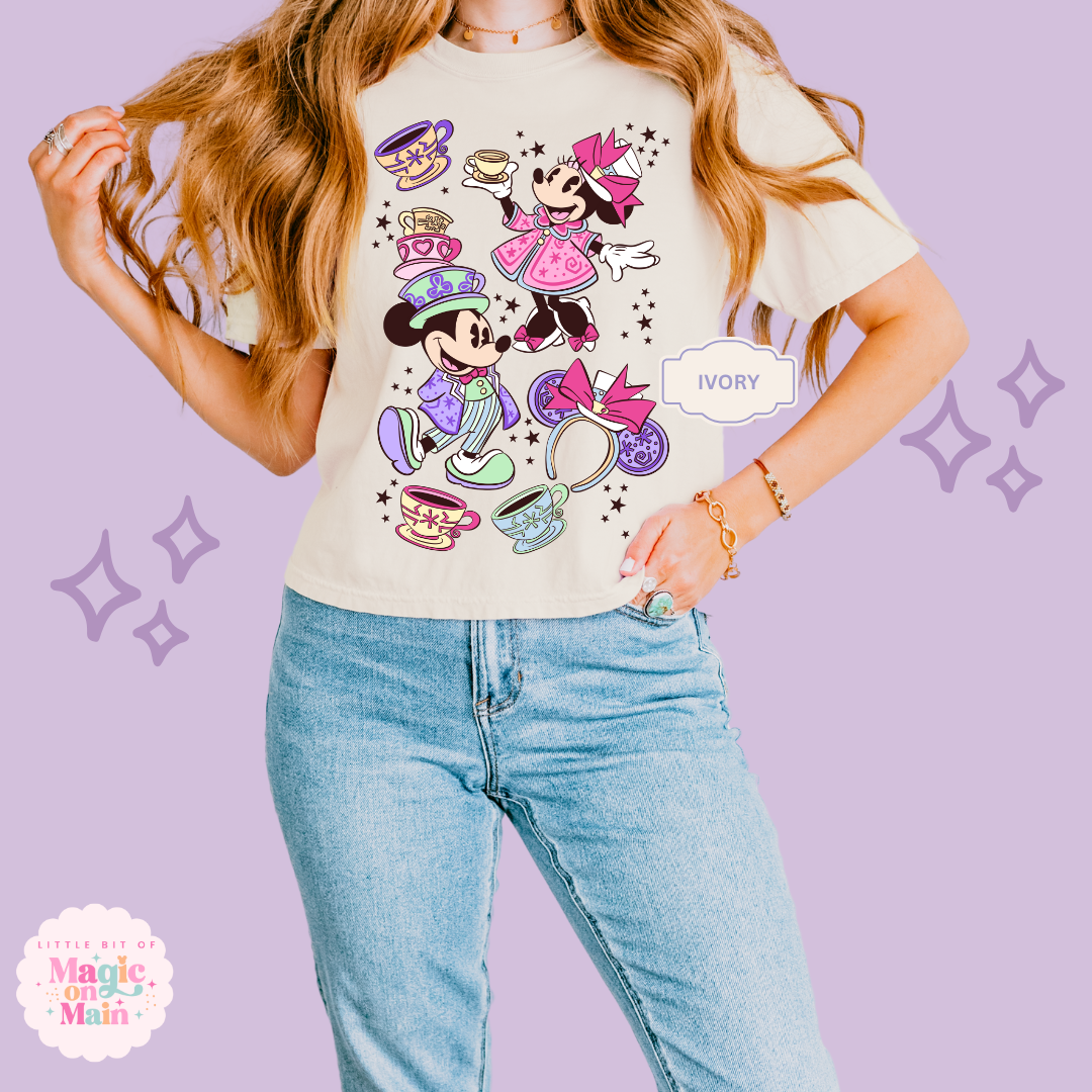 PRINTED MINNIES WONDERLAND -  WOMENS BOXY T-SHIRT