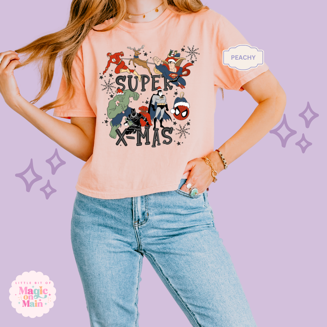 PRINTED SUPER CHRISTMAS - WOMENS BOXY T-SHIRT