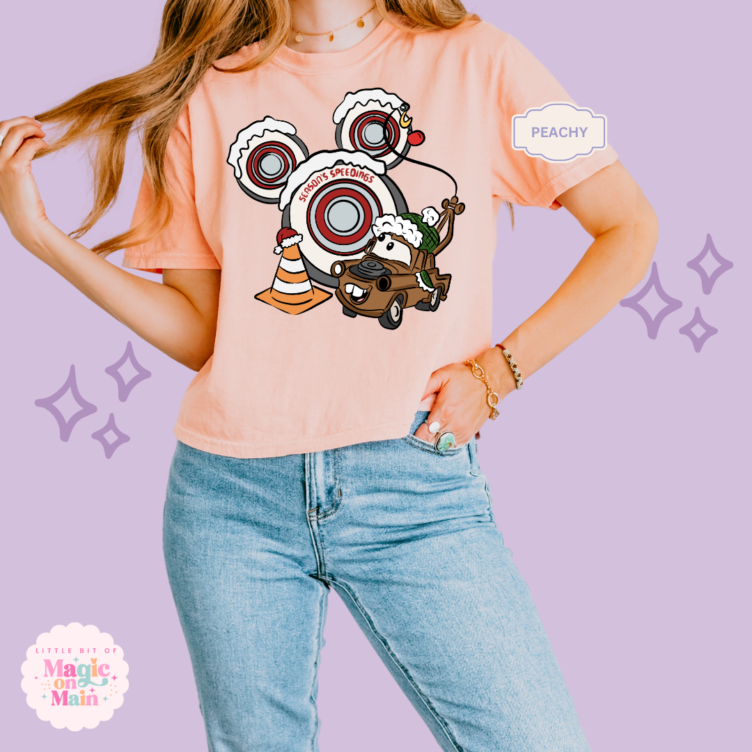 PRINTED SEASONS SPEEDINGS - WOMENS BOXY T-SHIRT