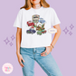 PRINTED CAR CHRISTMAS -  WOMENS BOXY T-SHIRT