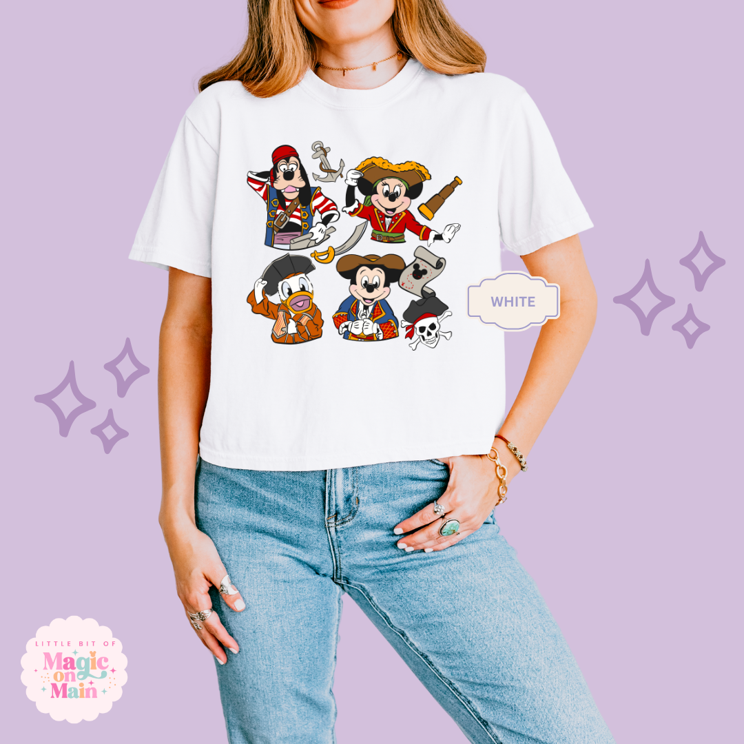 PRINTED PIRATES 2 -  WOMENS BOXY T-SHIRT