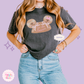 EMBROIDERED GINGERBREAD HOLIDAY HAT - EXCLUSIVE TO MOM - WOMENS BOXY T-SHIRT