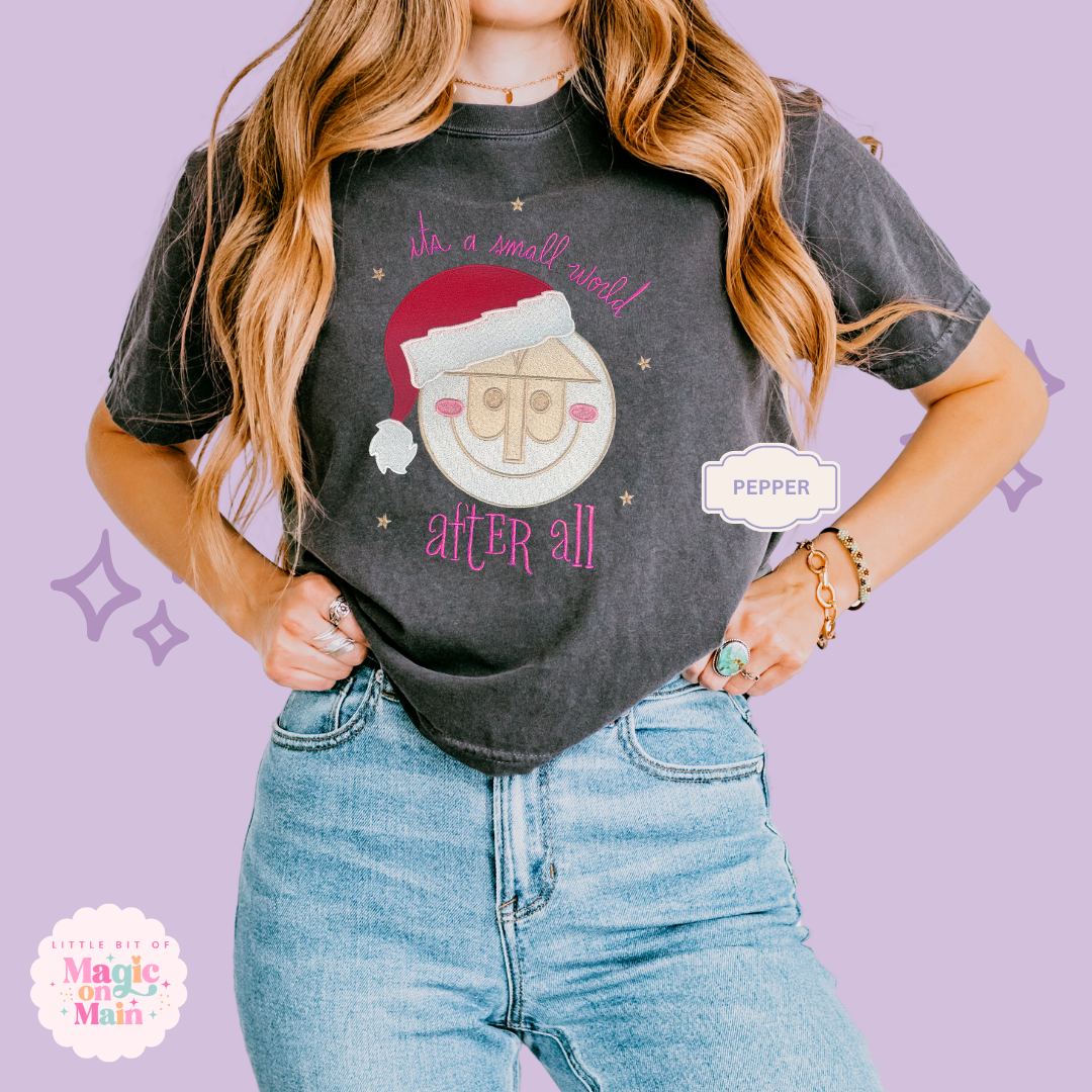 EMBROIDERED SML WORLD - EXCLUSIVE TO MOM - WOMENS BOXY T-SHIRT
