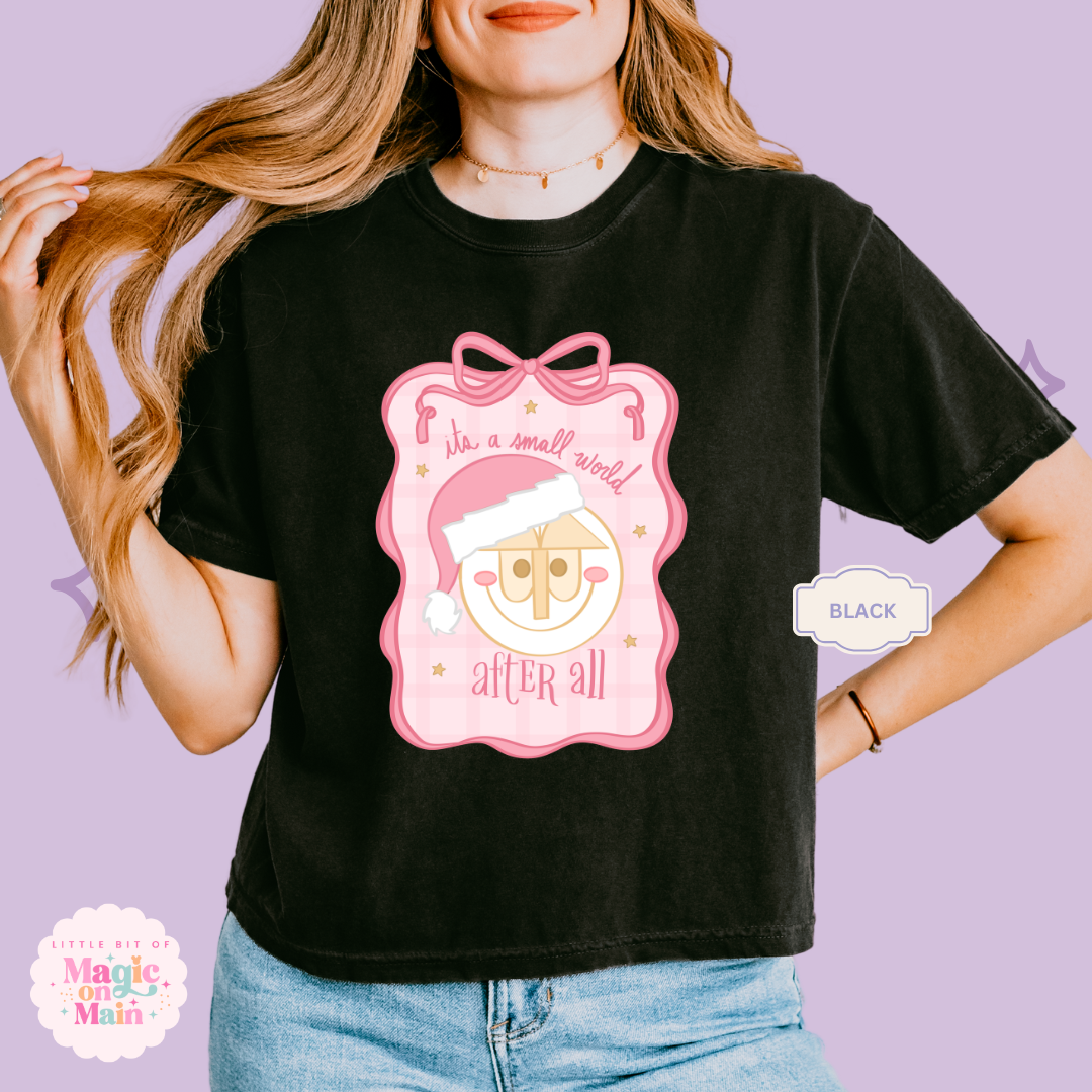 PRINTED SML WORLD COQUETTE - EXCLUSIVE TO MoM - WOMENS BOXY T-SHIRT