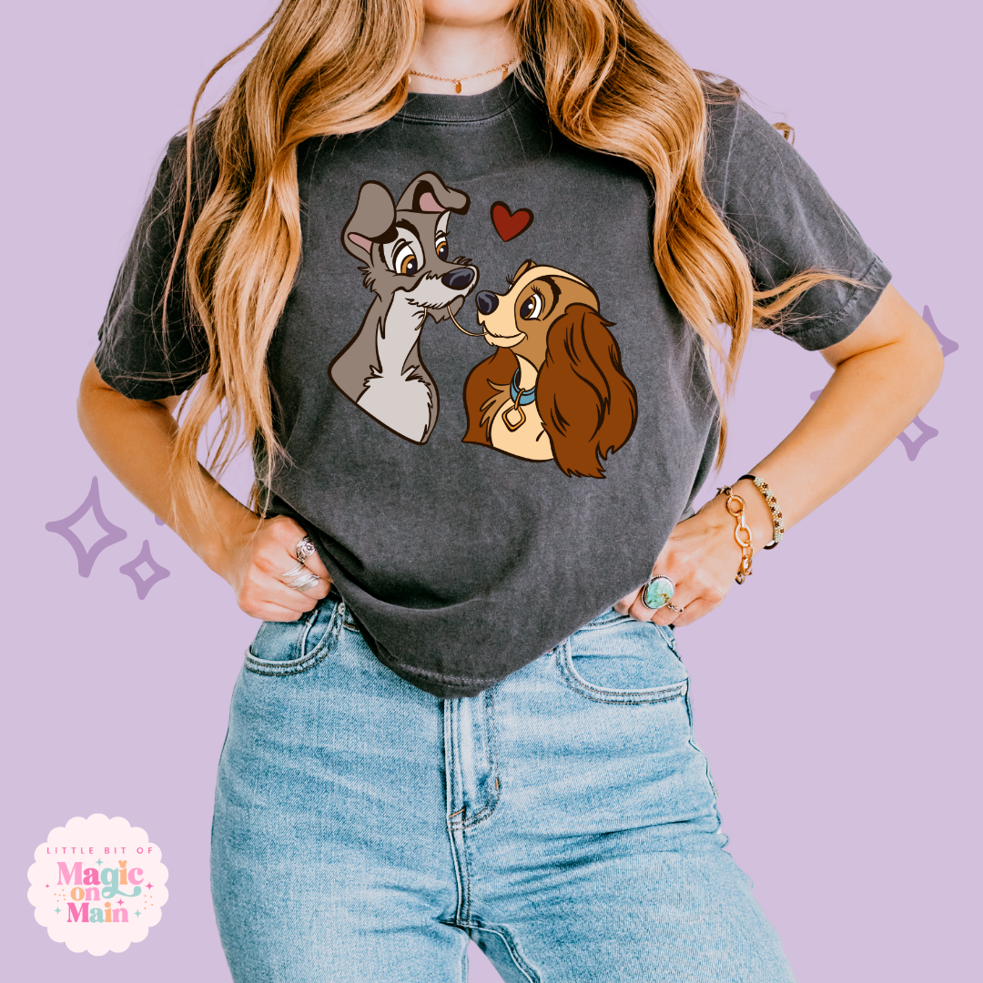 PRINTED DOGS -  WOMENS BOXY T-SHIRT 10017