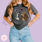 EMBROIDERED VALENTINE DOGS - WOMENS BOXY T-SHIRT 10017