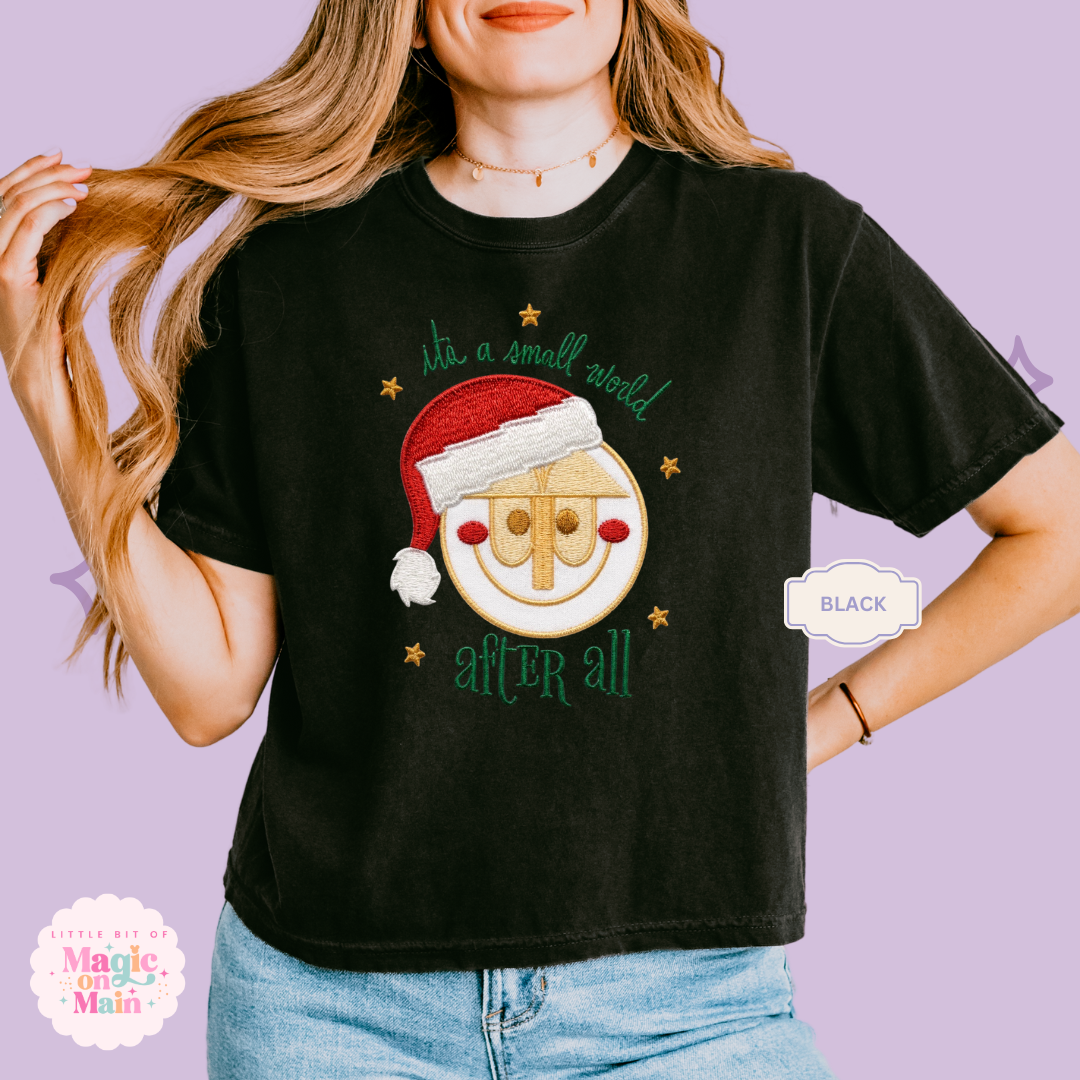 EMBROIDERED SML WORLD - EXCLUSIVE TO MOM - WOMENS BOXY T-SHIRT