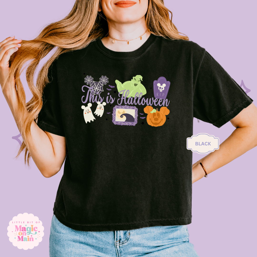 PRINTED THIS IS HALLOWEEN - EXCLUSIVE TO MoM - WOMENS BOXY T-SHIRT