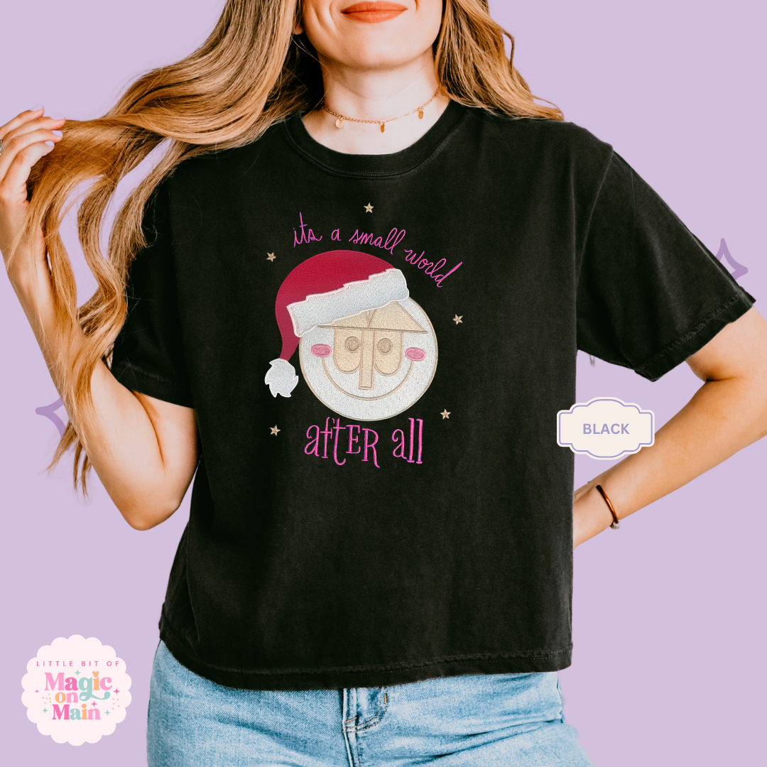EMBROIDERED SML WORLD - EXCLUSIVE TO MOM - WOMENS BOXY T-SHIRT