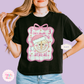 EMBROIDERED SML WORLD COQUETTE - EXCLUSIVE TO MOM - WOMENS BOXY T-SHIRT