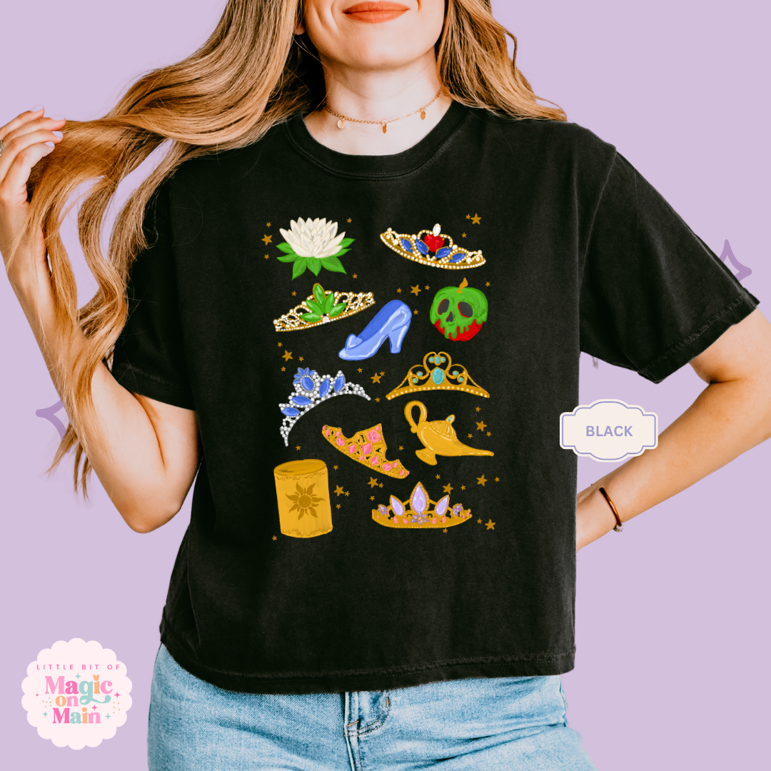 PRINTED PRINCESS ELEMENTS - WOMENS BOXY T-SHIRT 10050