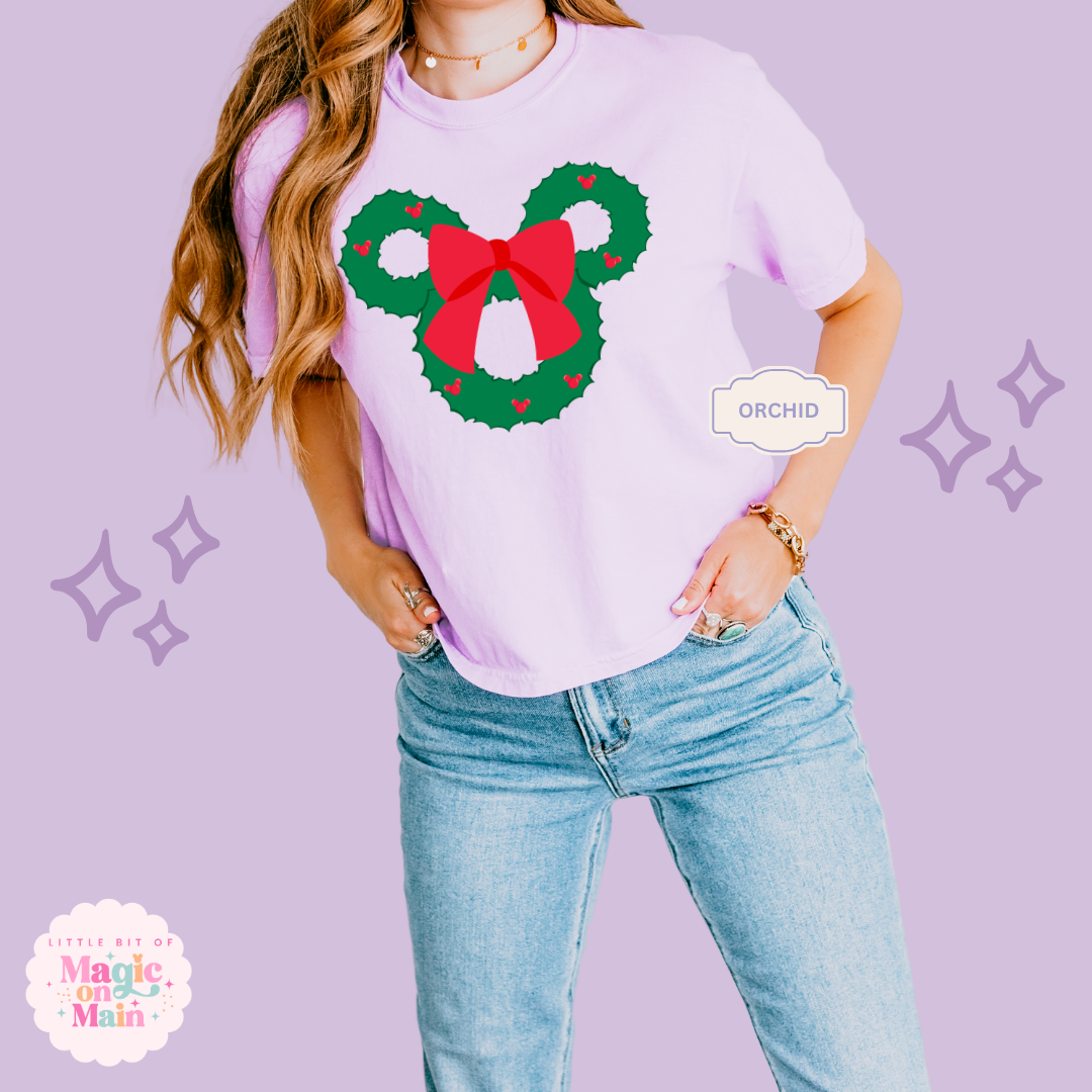 PRINTED MCKY WREATH - EXCLUSIVE TO MoM - WOMENS BOXY T-SHIRT