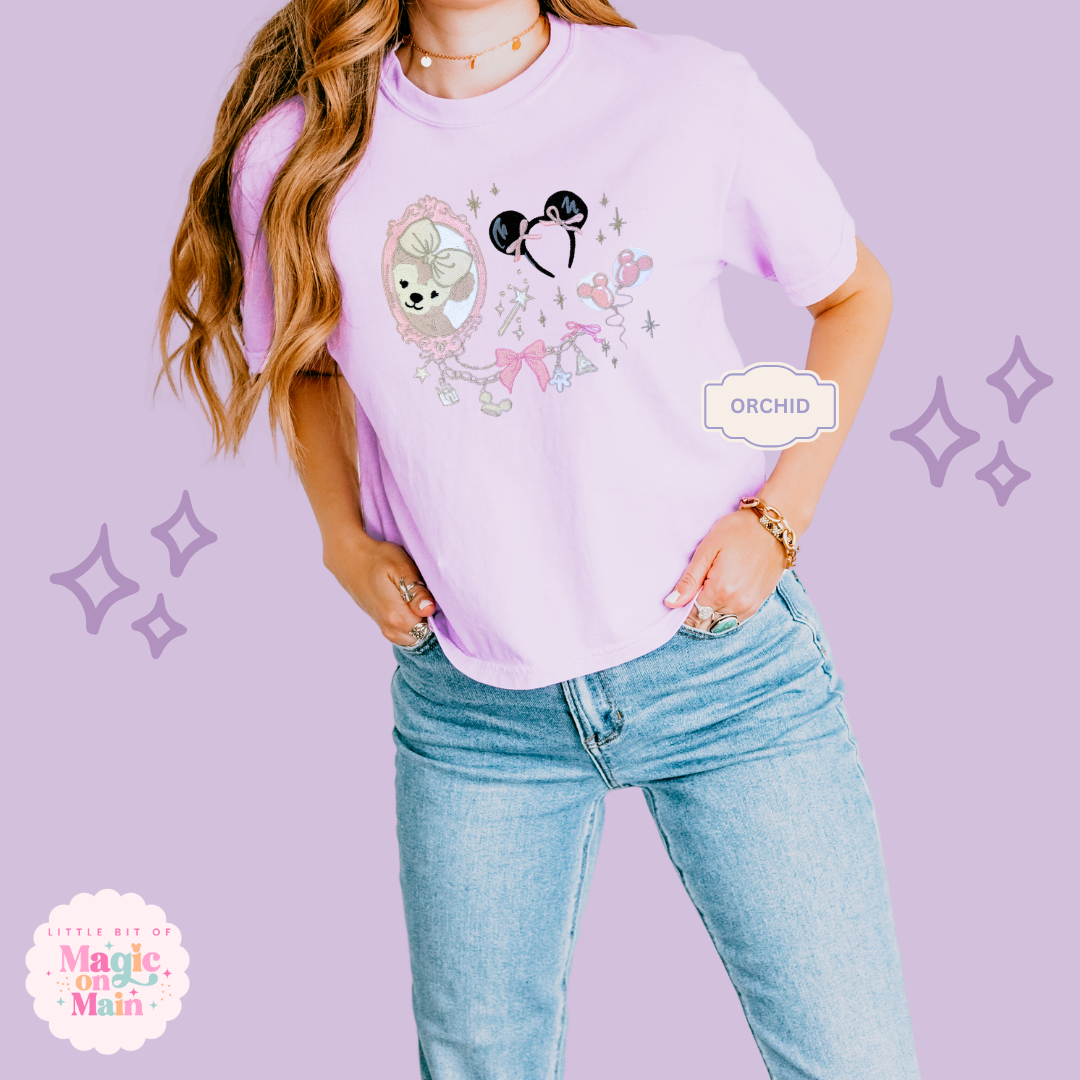 EMBROIDERED PARK GIRLIE - WOMENS BOXY T-SHIRT 10052