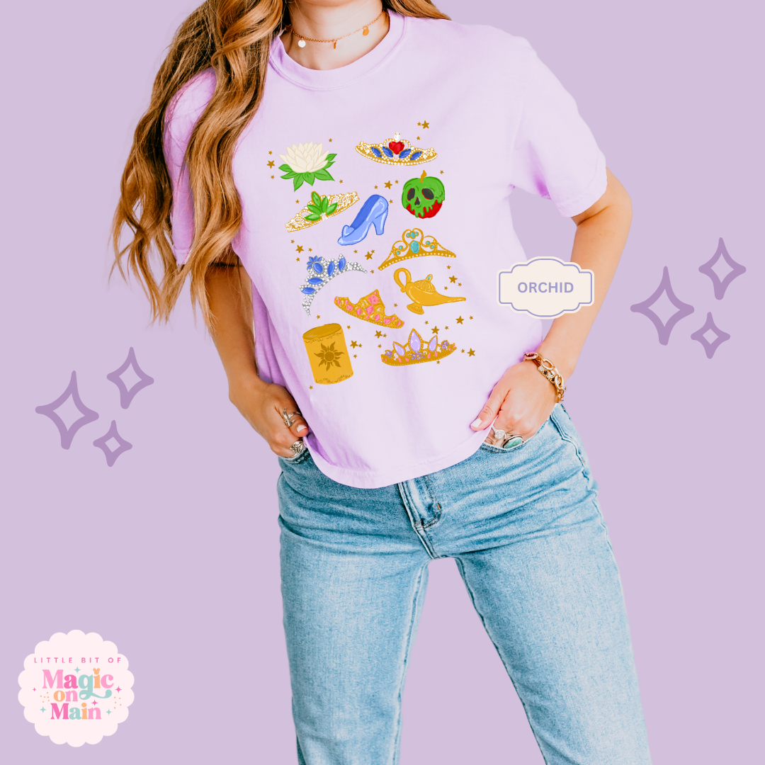 PRINTED PRINCESS ELEMENTS - WOMENS BOXY T-SHIRT 10050