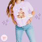 PRINTED GINGERBREAD CASTLE - EXCLUSIVE TO MoM - WOMENS BOXY T-SHIRT