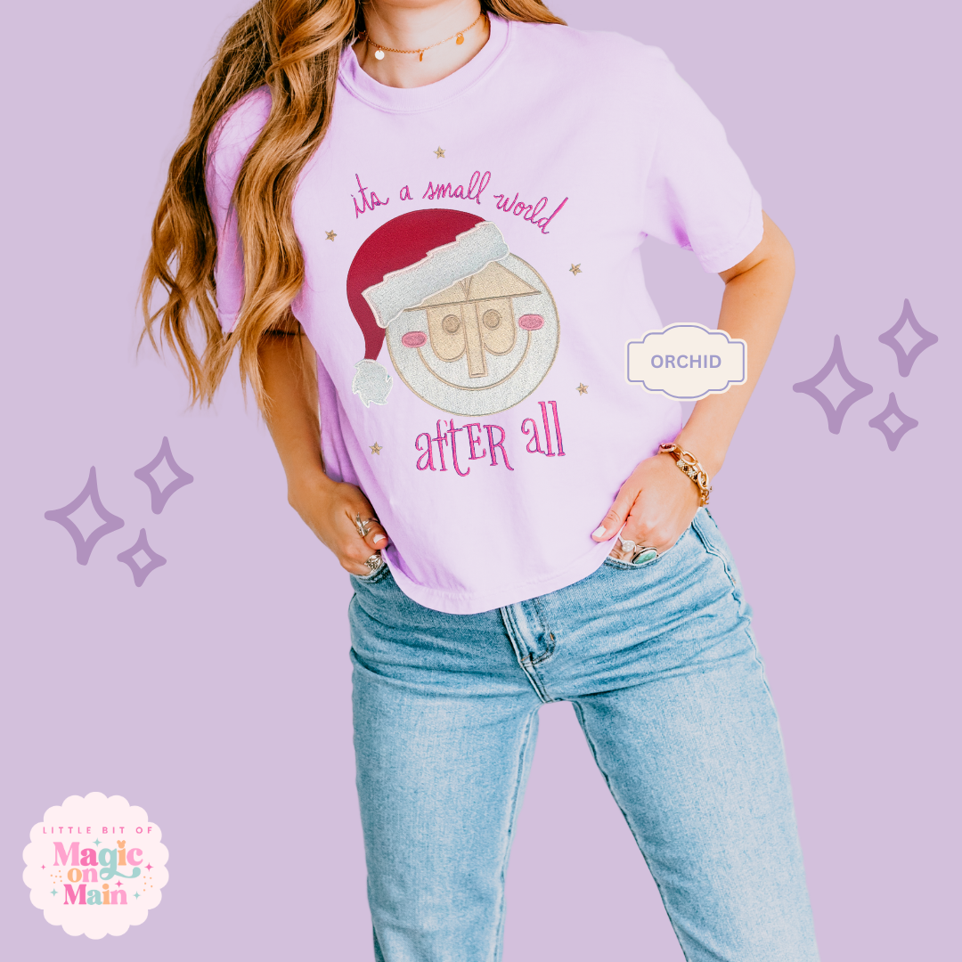 EMBROIDERED SML WORLD - EXCLUSIVE TO MOM - WOMENS BOXY T-SHIRT