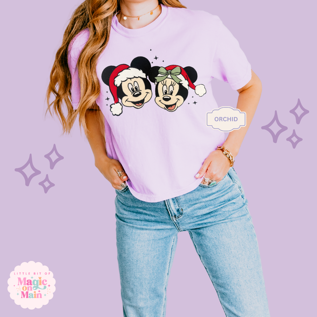 EMBROIDERED MERRY MCKY MNIE - EXCLUSIVE TO MOM - WOMENS BOXY T-SHIRT