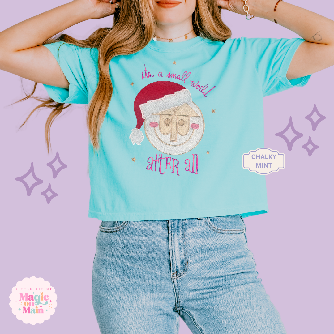 EMBROIDERED SML WORLD - EXCLUSIVE TO MOM - WOMENS BOXY T-SHIRT