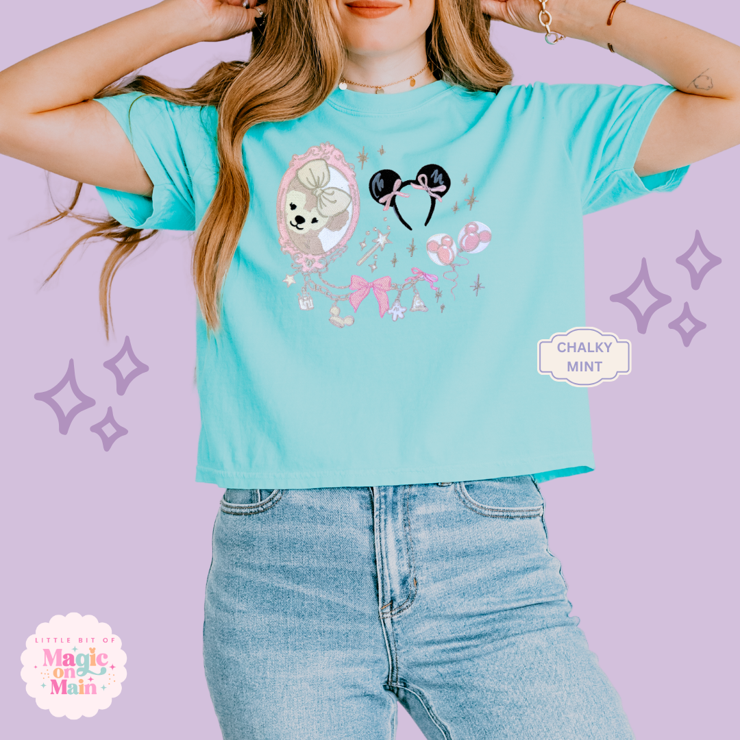 EMBROIDERED PARK GIRLIE - WOMENS BOXY T-SHIRT 10052