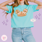 PRINTED GINGERBREAD HOLIDAY HAT - EXCLUSIVE TO MoM - WOMENS BOXY T-SHIRT