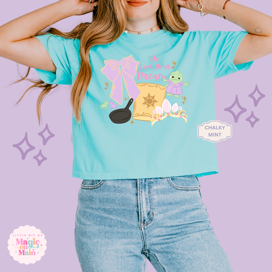 PRINTED GO LIVE YOUR DREAM - EXCLUSIVE TO MoM - WOMENS BOXY T-SHIRT 10043