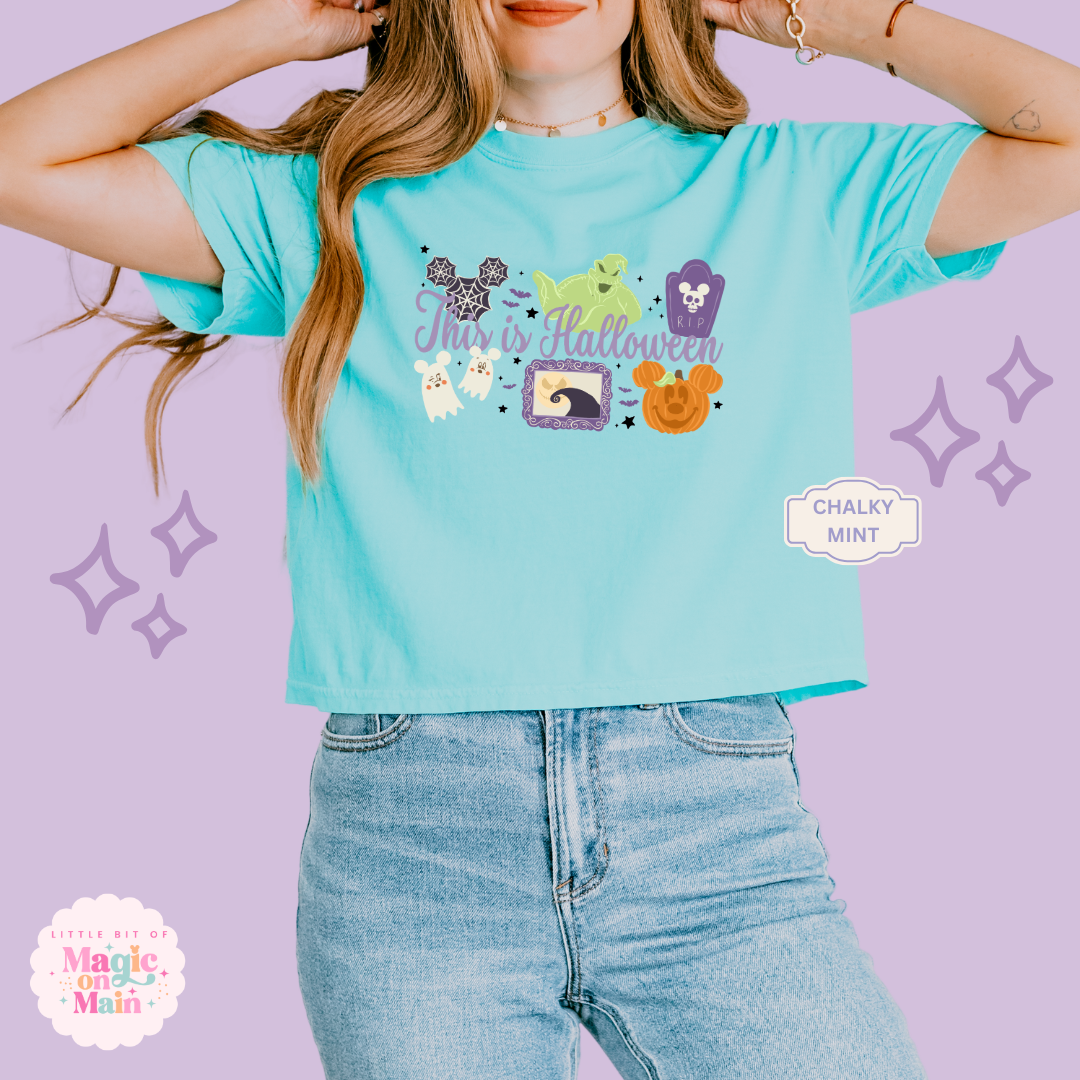 PRINTED THIS IS HALLOWEEN - EXCLUSIVE TO MoM - WOMENS BOXY T-SHIRT