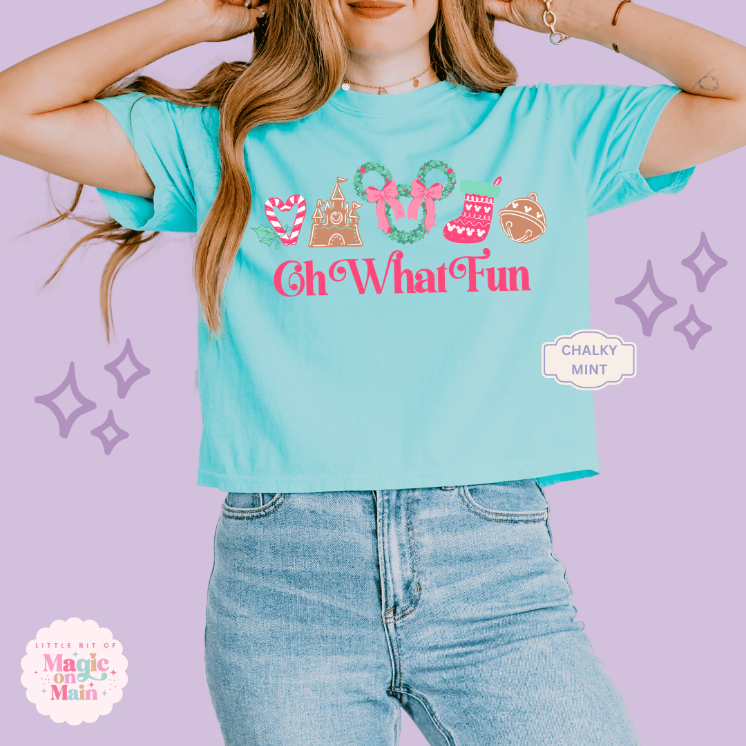 PRINTED OH WHAT FUN - EXCLUSIVE TO MoM - WOMENS BOXY T-SHIRT