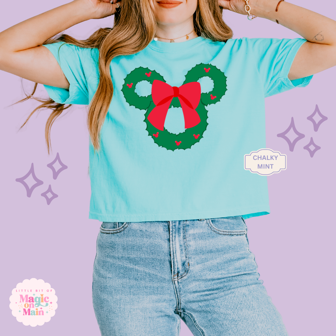 PRINTED MCKY WREATH - EXCLUSIVE TO MoM - WOMENS BOXY T-SHIRT