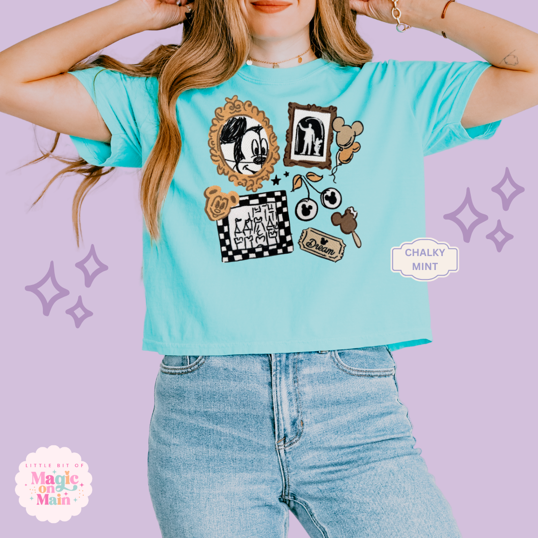 EMBROIDERED NEUTRAL MCKY - WOMENS BOXY T-SHIRT 10039