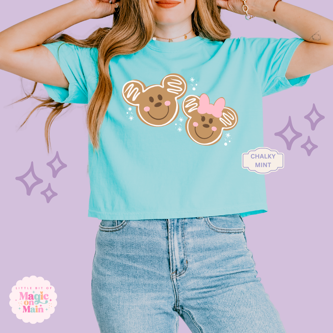 PRINTED GINGERBREAD - EXCLUSIVE TO MoM - WOMENS BOXY T-SHIRT