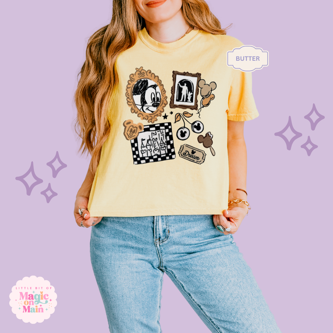 EMBROIDERED NEUTRAL MCKY - WOMENS BOXY T-SHIRT 10039