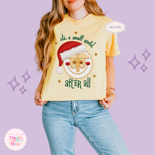 EMBROIDERED SML WORLD - EXCLUSIVE TO MOM - WOMENS BOXY T-SHIRT