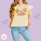 PRINTED GINGERBREAD HOLIDAY HAT - EXCLUSIVE TO MoM - WOMENS BOXY T-SHIRT