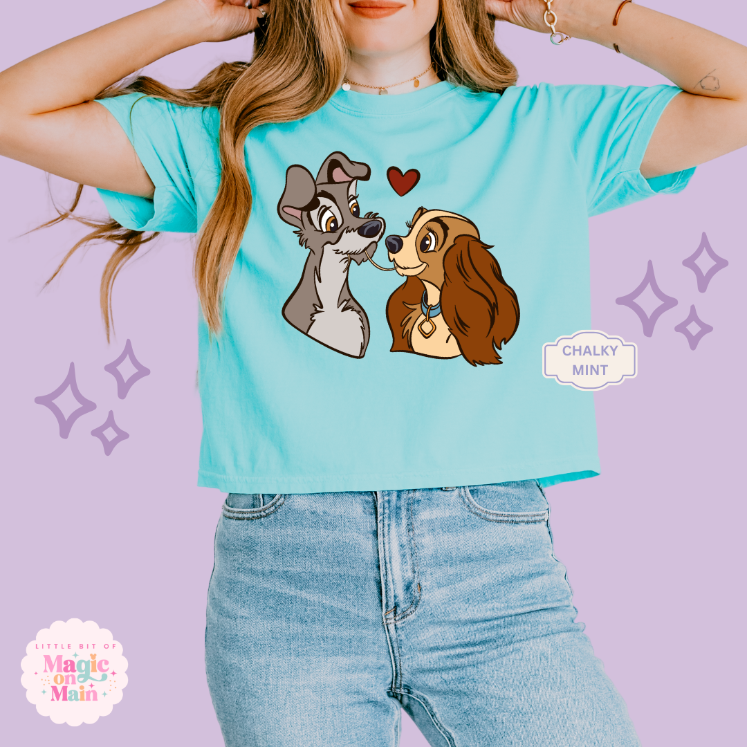 PRINTED DOGS -  WOMENS BOXY T-SHIRT 10017