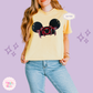 EMBROIDERED APPLIQUE HOLIDAY HAT - EXCLUSIVE TO MOM - WOMENS BOXY T-SHIRT