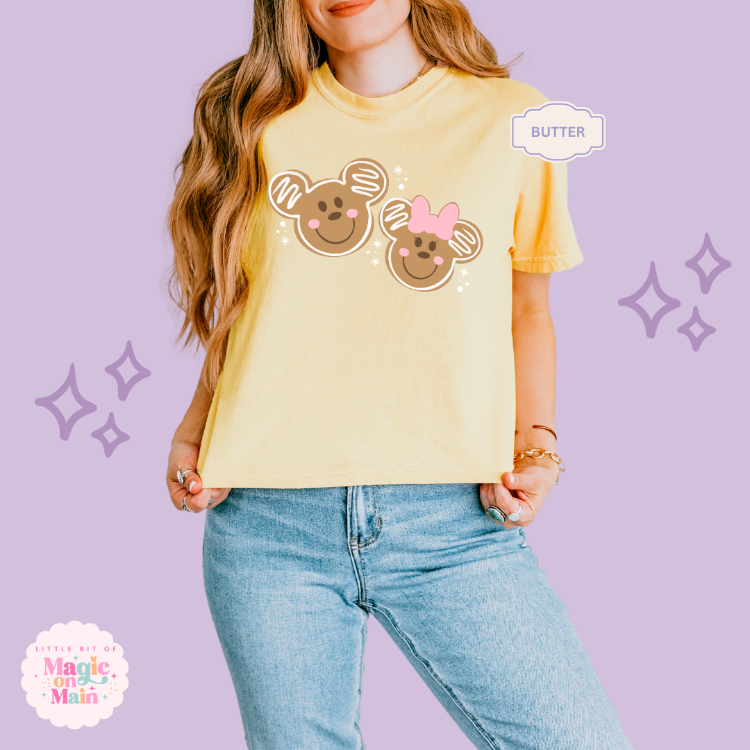 PRINTED GINGERBREAD - EXCLUSIVE TO MoM - WOMENS BOXY T-SHIRT
