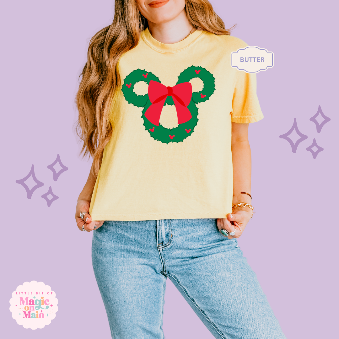 PRINTED MCKY WREATH - EXCLUSIVE TO MoM - WOMENS BOXY T-SHIRT