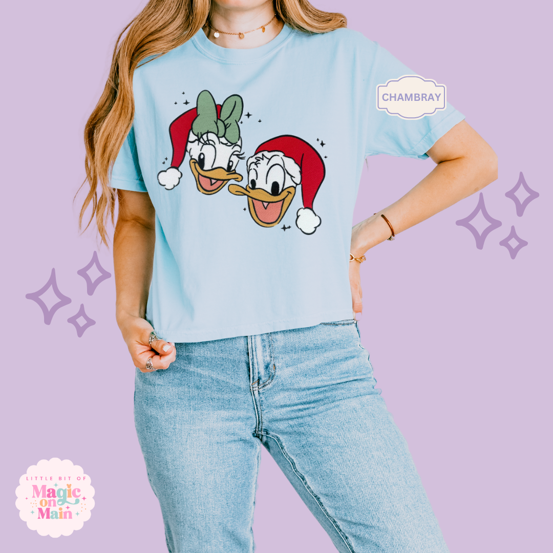 EMBROIDERED MERRY DNLD DAISY - EXCLUSIVE TO MOM - WOMENS BOXY T-SHIRT