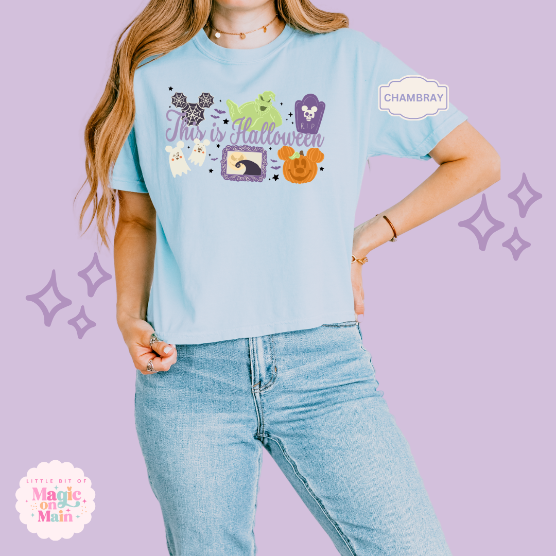 PRINTED THIS IS HALLOWEEN - EXCLUSIVE TO MoM - WOMENS BOXY T-SHIRT