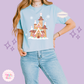 PRINTED GINGERBREAD CASTLE - EXCLUSIVE TO MoM - WOMENS BOXY T-SHIRT