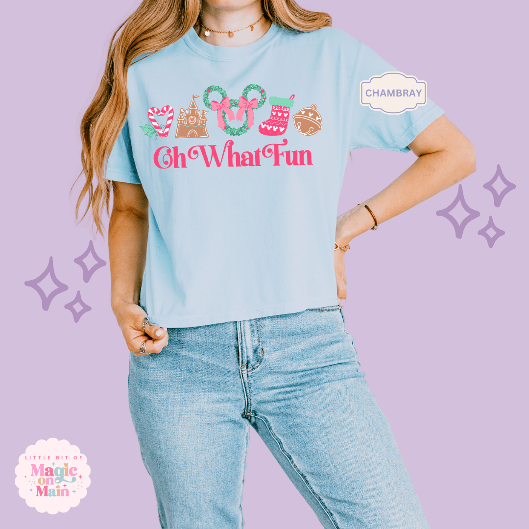 PRINTED OH WHAT FUN - EXCLUSIVE TO MoM - WOMENS BOXY T-SHIRT