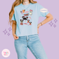 EMBROIDERED GHOULY HALLOWEEN - EXCLUSIVE TO MOM - WOMENS BOXY T-SHIRT 10059