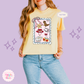 PRINTED GIRLIE POP STAMP -  WOMENS BOXY T-SHIRT 10002